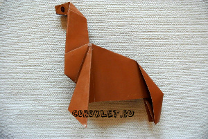 Сделать оригами лошадь