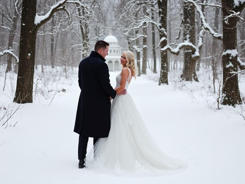 winter wedding dress фото